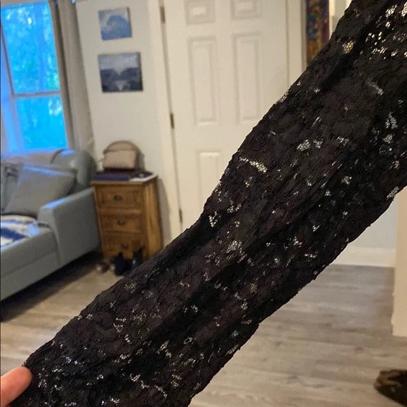 New York & Company Black Lace Romper - Picture 3 of 8